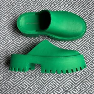 Jeffrey Campbell Vibrant Green Platform Shoes